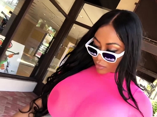 CamSoda – Moriah Mills struts in public showing big tits